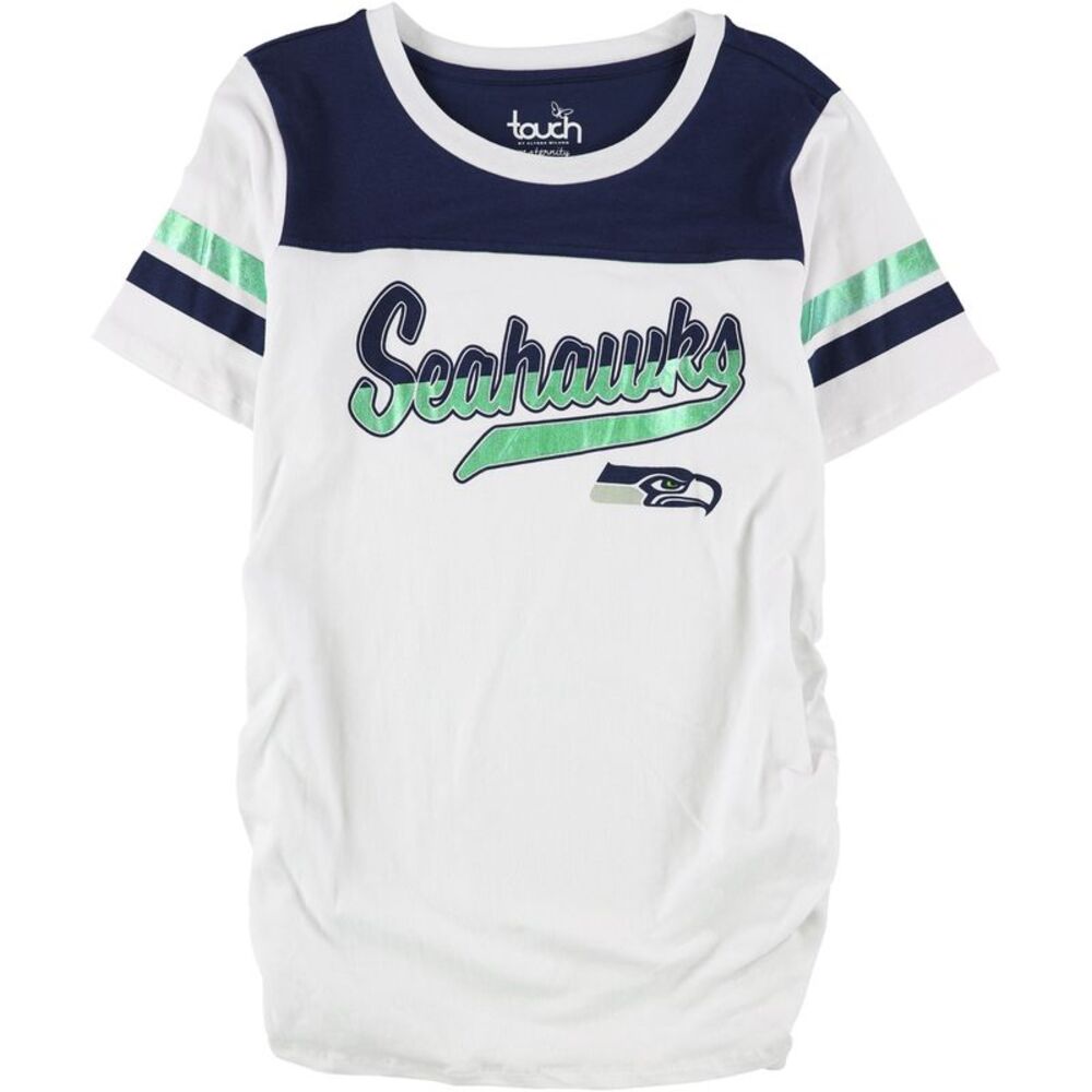 Touch Womens Seattle Seahawks Graphic T-Shirt, White, L, DM